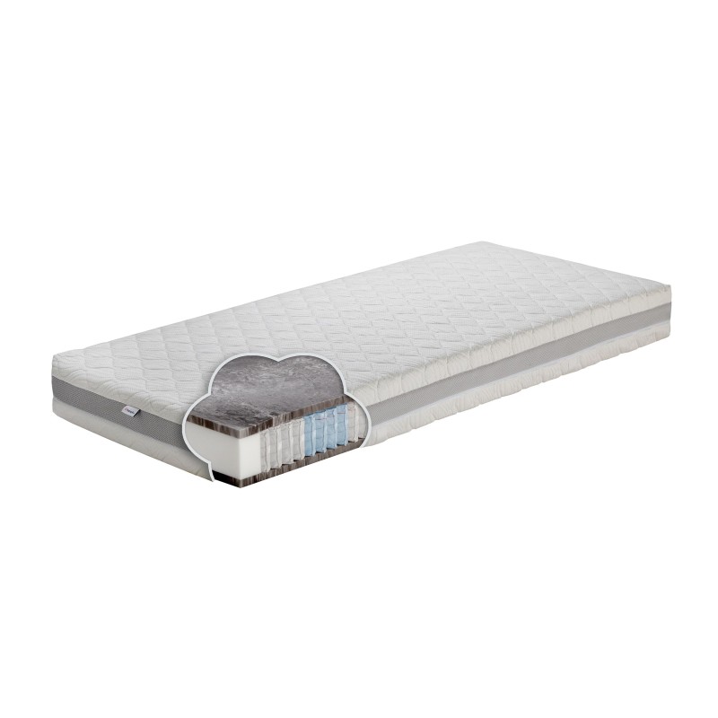 Roll-up sprung mattress Multipocket CORAL Hybrid