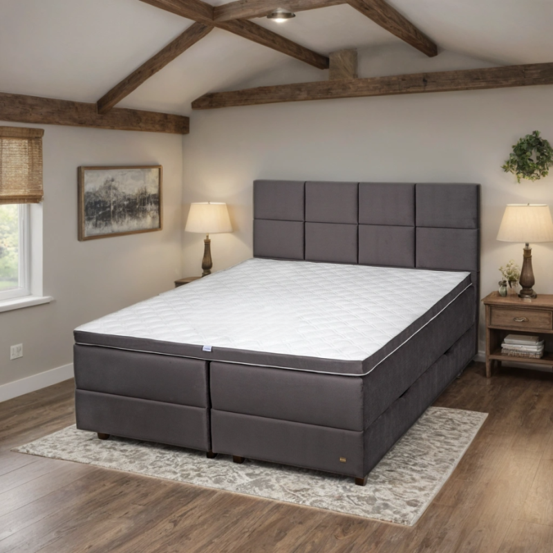 Continental bed VERONA with bedding storage