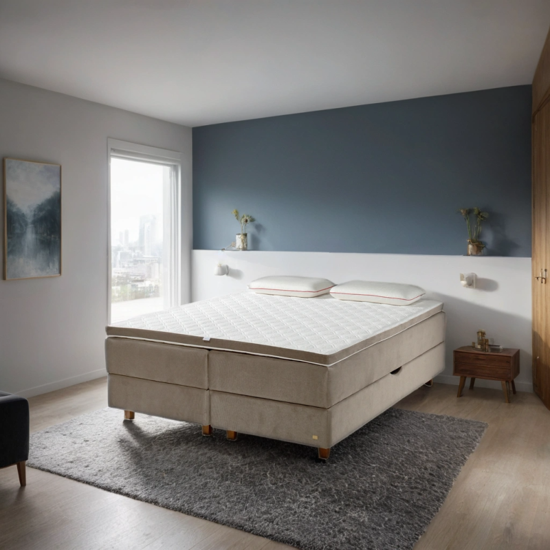 Continental bed GALA with bedding storage