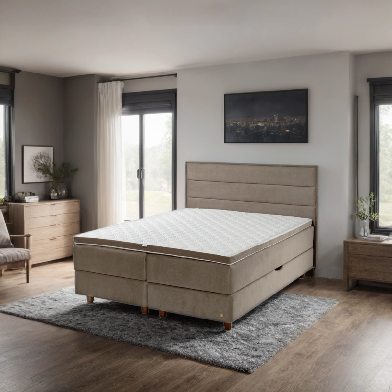 Continental bed FERERO with bedding storage