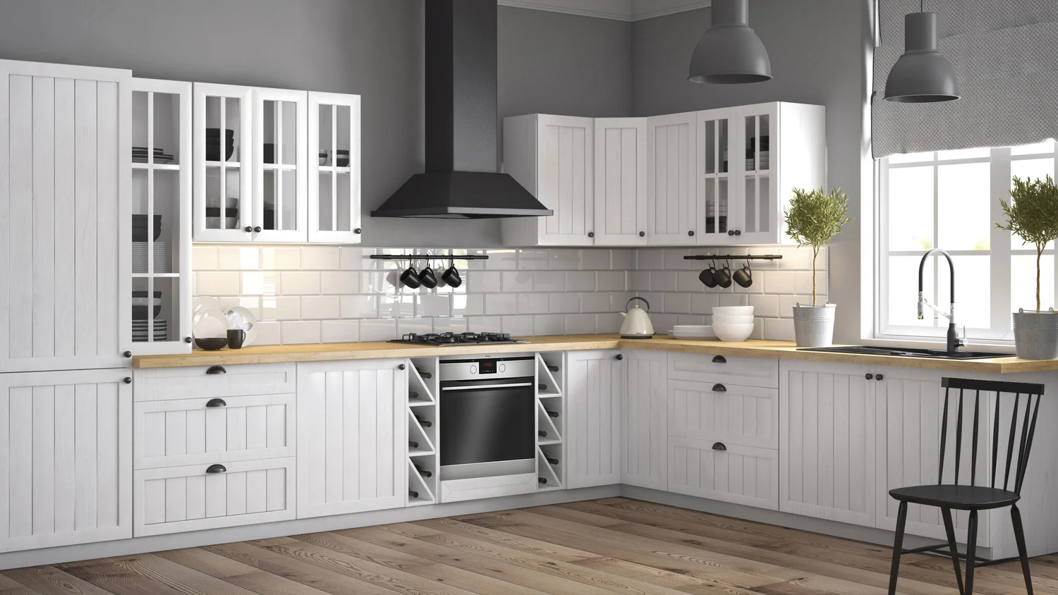 Prowansja – Kitchen įrengimo pavyzdys 1