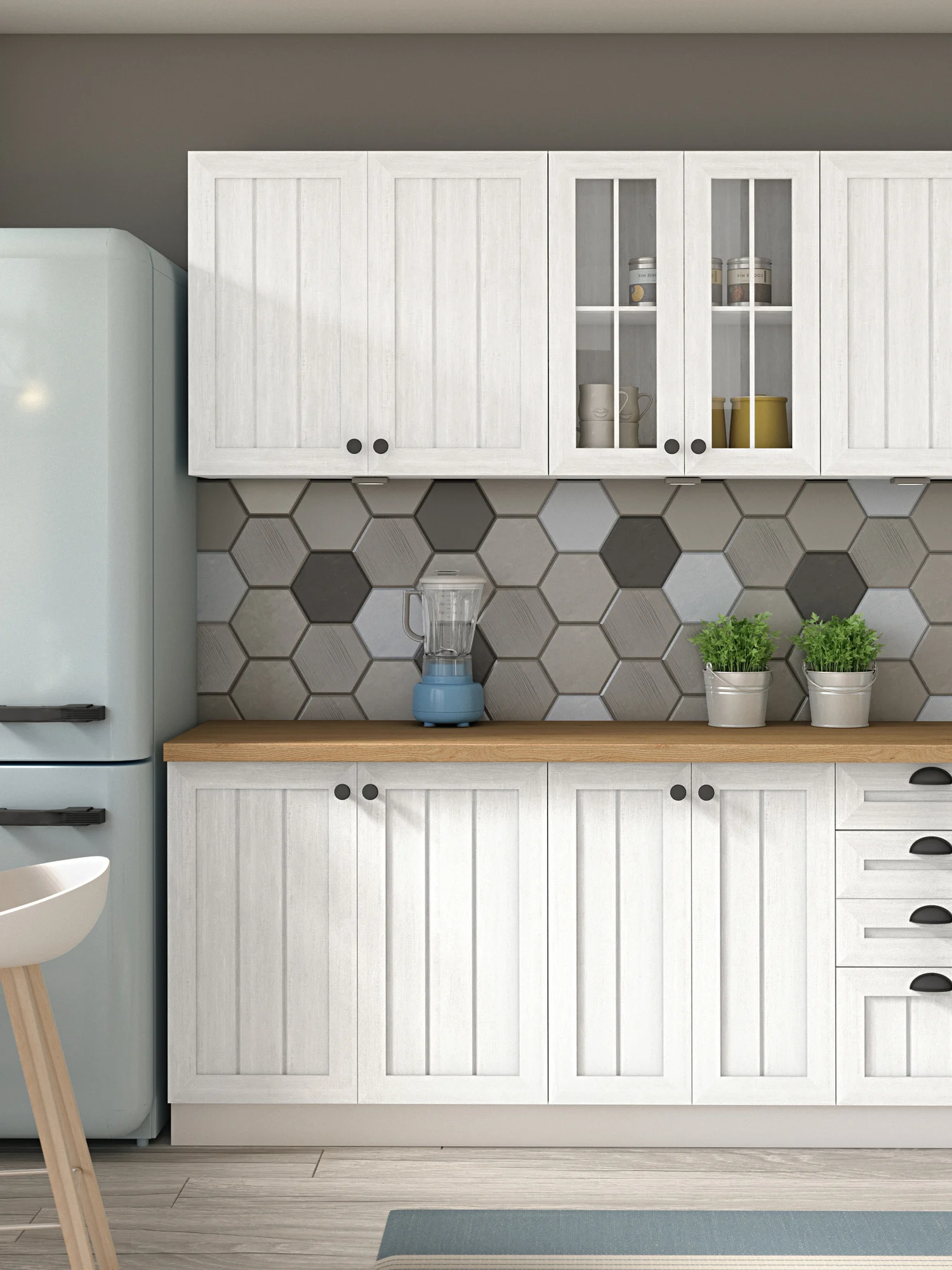 Prowansja – Kitchen įrengimo pavyzdys 2