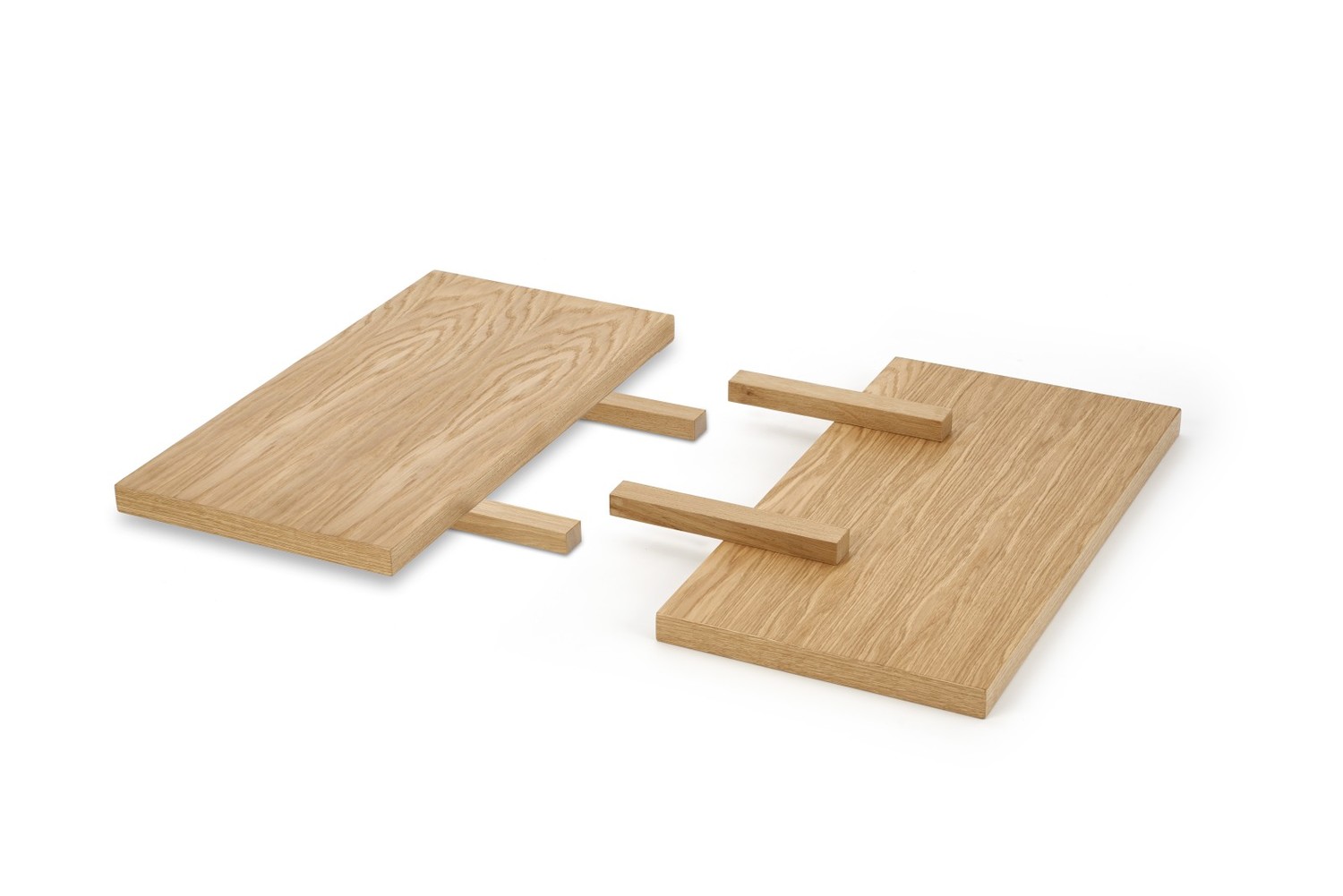 Stalo prailginimų komplektas MASSIVE 2 stalviršio prailginimas 90x45 cm komplektas