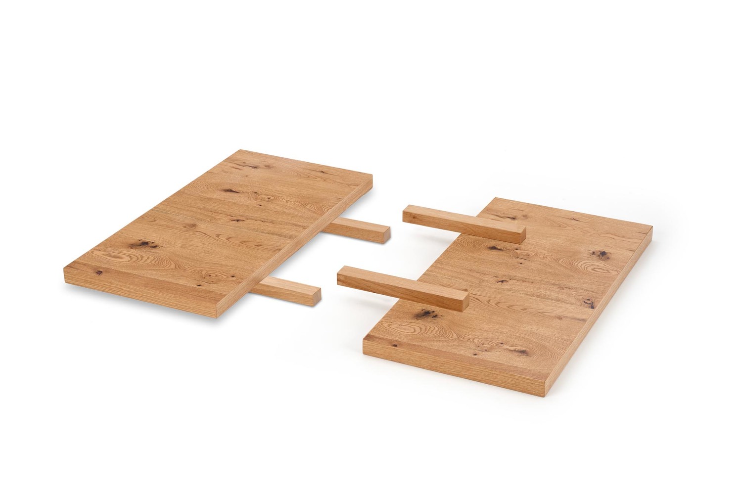 Stalo prailginimų komplektas MASSIVE stalviršio prailginimas 90x45 cm komplektas