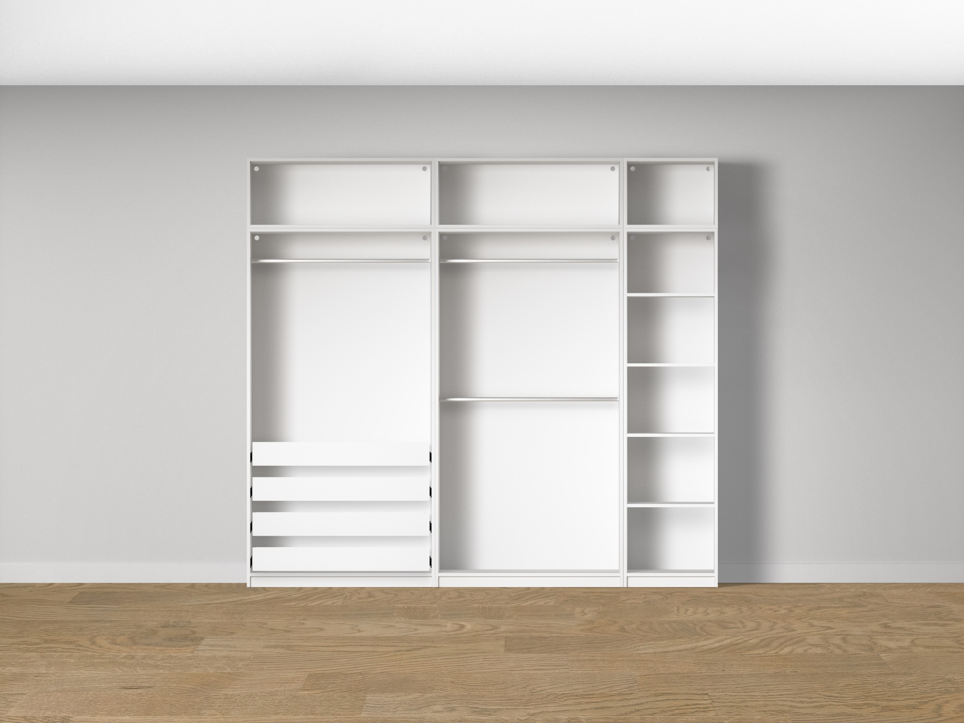 Spintos korpusų ir vidaus įrangos komplektas COMBO R06-SET21