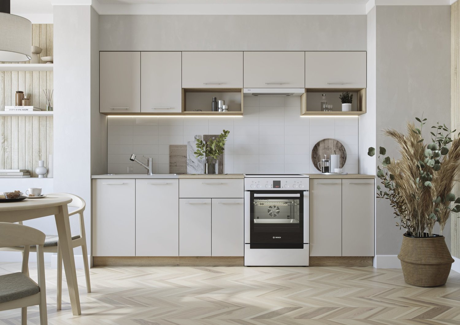 Virtuvės komplektas VIOLA 260 cremona/kaszmir